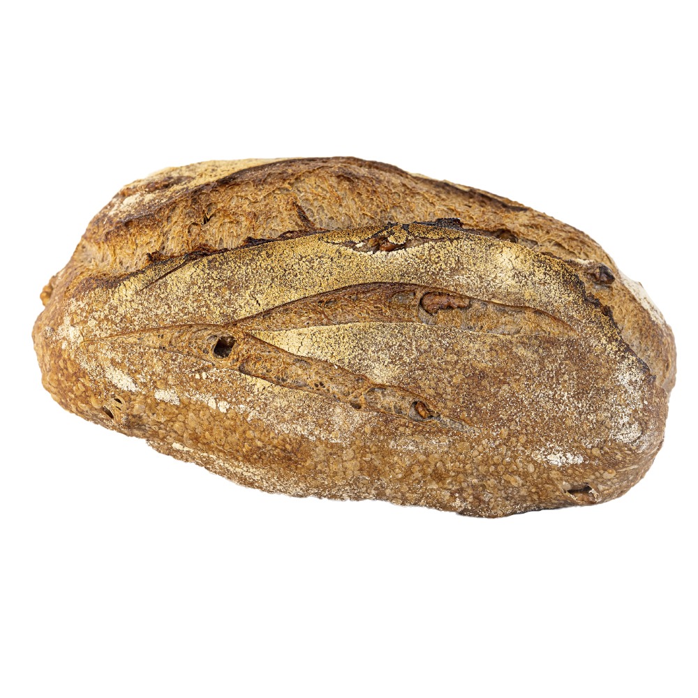 לחם שיפון על רקע לבן