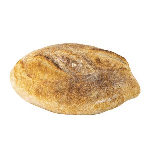 לחם חיטה על רקע לבן