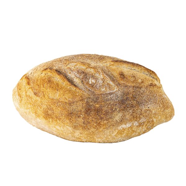 לחם חיטה על רקע לבן