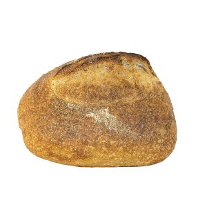לחם כפרי על רקע לבן